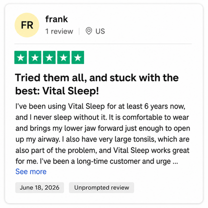 VitalSleep Adjustable Anti-Snoring Mouthpiece